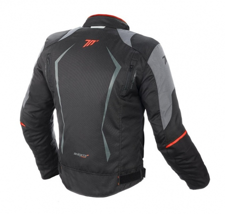 Geaca moto waterproof barbati Seventy Racing vara-iarna, negru/rosu [1]