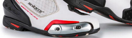 Cizme moto Racing Seventy, negru/alb [3]