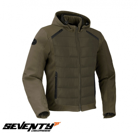 Geaca/jacheta barbati Seventy - Geaca moto barbati Seventy Touring vara-iarna, verde military