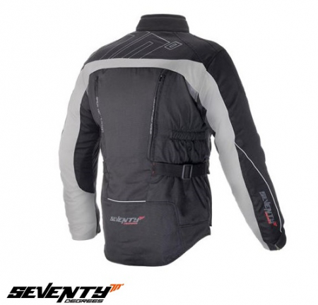 Geaca moto vara-iarna barbati Seventy Touring, negru/gri [1]