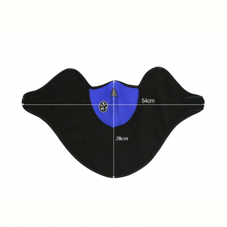 Cagula all-season microfibre pentru moto, ski, paintball marime universala, albastru [2]