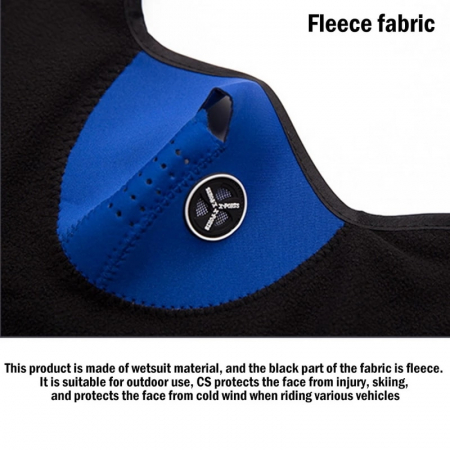 Cagula all-season microfibre pentru moto, ski, paintball marime universala, albastru [3]