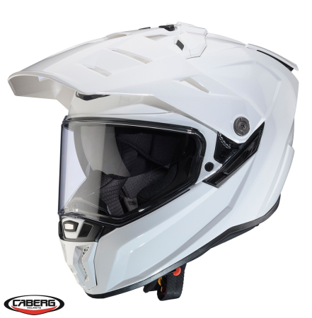 Adventure Caberg - Casca adventure/off road Caberg model Tanami SV A1 alb lucios Pinlock ready – lentila Pinlock inclusa