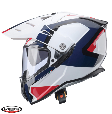 Casca adventure/off road Caberg model Tanami SV Scram H7 alb/rosu/albastru lucios Pinlock ready – lentila Pinlock inclusa [1]