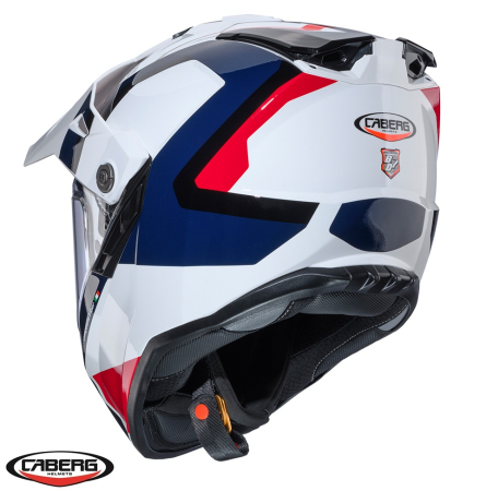 Casca adventure/off road Caberg model Tanami SV Scram H7 alb/rosu/albastru lucios Pinlock ready – lentila Pinlock inclusa [2]
