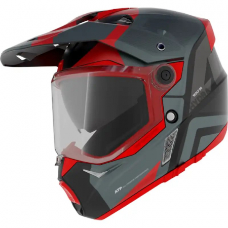 Casti Enduro/Cross/Atv - Casca adventure/touring/off road Axxis model Wolf DS rosu mat