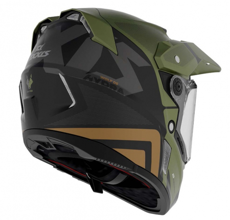 Casca adventure/touring/off road Axxis model Wolf DS verde mat [1]