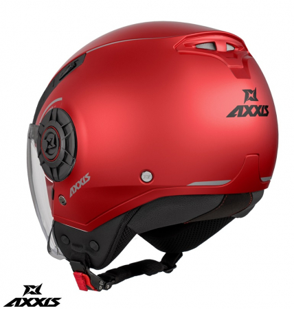 Casca Axxis model Metro S rosu mat (open face) – omologare noua ECE 22.06 [1]