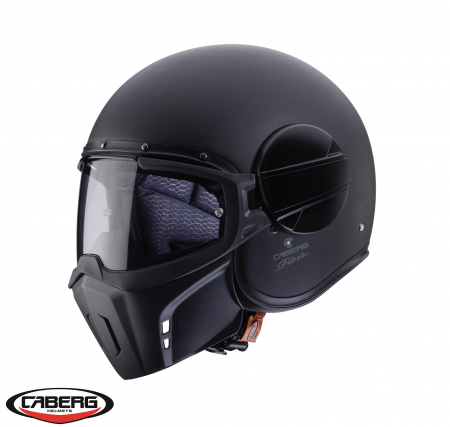 Casti Flip-up/Modulare - Casca Caberg model Ghost negru mat – fibra de sticla