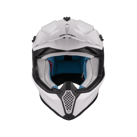 Casca enduro/offroad MT model Falcon S Pure A0 alb lucios [2]