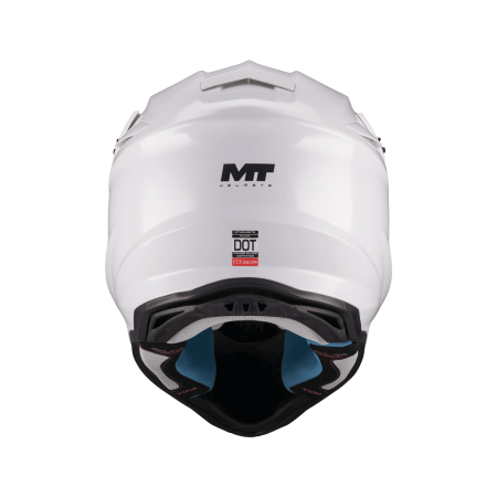Casca enduro/offroad MT model Falcon S Pure A0 alb lucios [4]