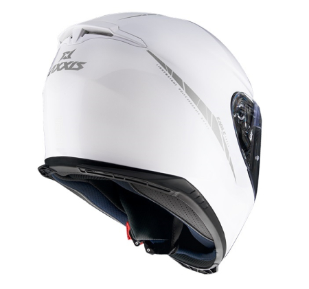 Casca integrala Axxis Draken cu ochelari integrati, alb lucios [1]