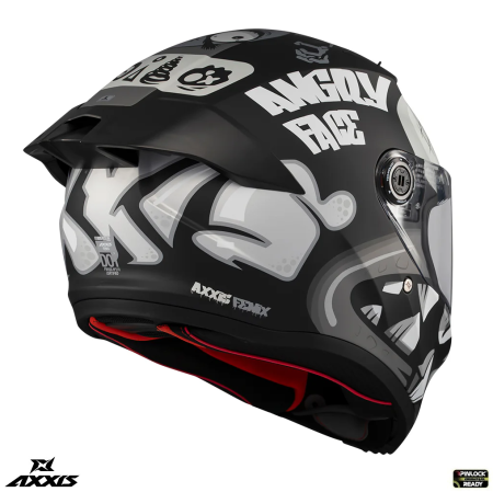 Casca integrala Axxis Fenix Angry Face B2 negru mat – tip viziera: MT-V-31B – DKS429 [3]