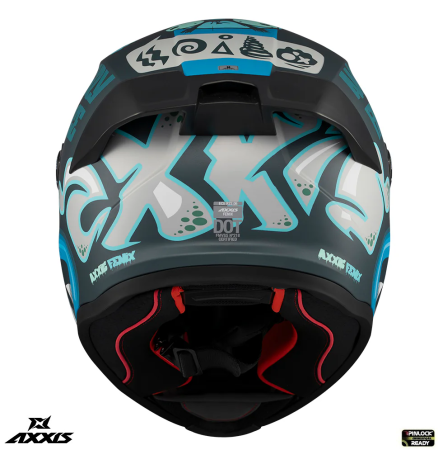 Casca integrala Axxis Fenix Angry Face C7 albastru mat – tip viziera: MT-V-31B – DKS429 [4]