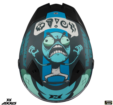 Casca integrala Axxis Fenix Angry Face C7 albastru mat – tip viziera: MT-V-31B – DKS429 [5]