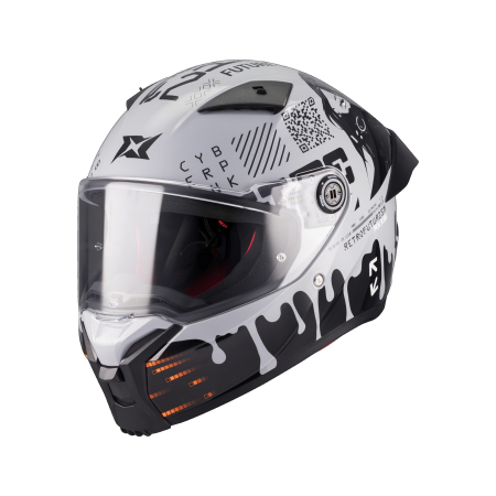 Casca integrala Axxis Fenix Cyberpunk C4 alb lucios – tip viziera: MT-V-31B – DKS429 [5]