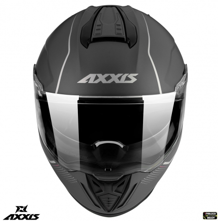 Casca integrala Axxis Hawk titanium mat (ochelari soare integrati) – varianta spoiler scurt [2]