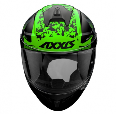 Casca integrala Axxis model Draken Cosa Nostra verde lucios [2]