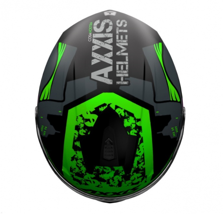 Casca integrala Axxis model Draken Cosa Nostra verde lucios [3]