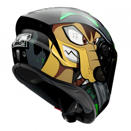 Casca integrala Axxis model Draken Cosa Nostra verde lucios [1]