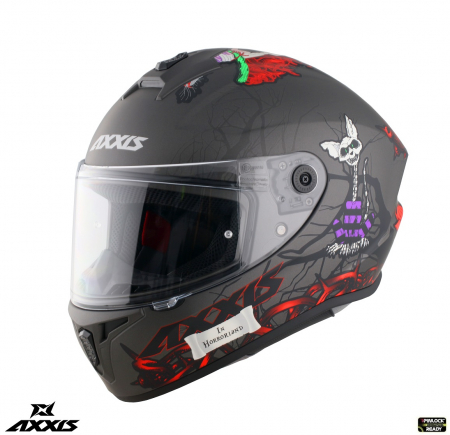 Casca integrala Axxis model Draken Horrorland titanium mat [1]