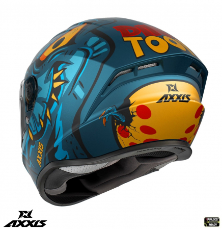Casca integrala Axxis model Draken S Dinotoon C7 albastru mat [1]