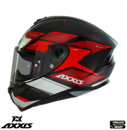 Casca integrala Axxis model Draken S Sunray B5 rosu fluor lucios [1]