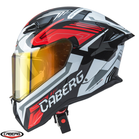 Casca integrala Caberg model Drift Evo II SV Jarama G0 negru/alb/rosu lucios Pinlock ready – lentila Pinlock inclusa [4]