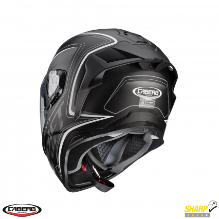 Casca integrala Caberg model Drift Evo SV Integra I0 negru/antracit/alb mat Pinlock ready – lentila Pinlock inclusa [4]