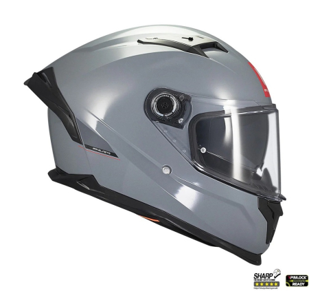 Casca integrala MT Braker SV A12 gri lucios (ochelari soare integrati) – tip viziera: MT-V-28B – DKS435 – punctaj maxim SHARP Test – 5 stele [3]