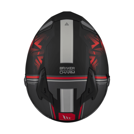 Casca integrala MT Braker SV Charm B5 negru/rosu mat (ochelari soare integrati) – tip viziera: MT-V-28B – DKS435 – punctaj maxim SHARP Test – 5 stele [3]