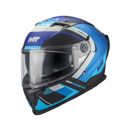 Casti Integrale - Casca integrala MT Braker SV Inception B7 albastru mat (ochelari soare integrati) – tip viziera: MT-V-28B – DKS435 – punctaj maxim SHARP Test – 5 stele
