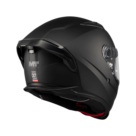 Casca integrala MT Braker SV Pure A1 negru mat (ochelari soare integrati) – tip viziera: MT-V-28B – DKS435 – punctaj maxim SHARP Test – 5 stele [4]