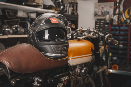 Casca integrala MT Jarama SV B2 negru mat – model Retro – Cafe Racer (ochelari soare integrati) – tip viziera: MT-V-32 [8]