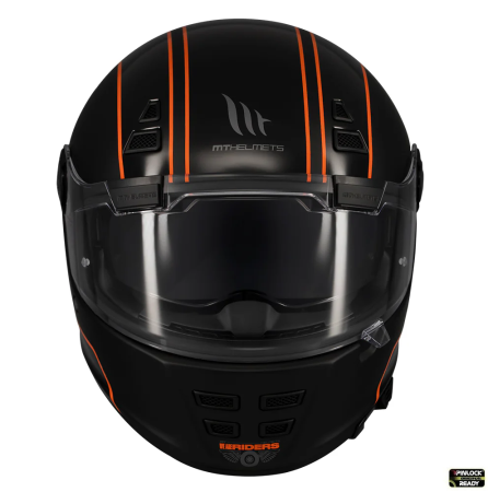 Casca integrala MT Jarama SV Wild B1 negru mat – model Retro – Cafe Racer (ochelari soare integrati) – tip viziera: MT-V-32 [2]