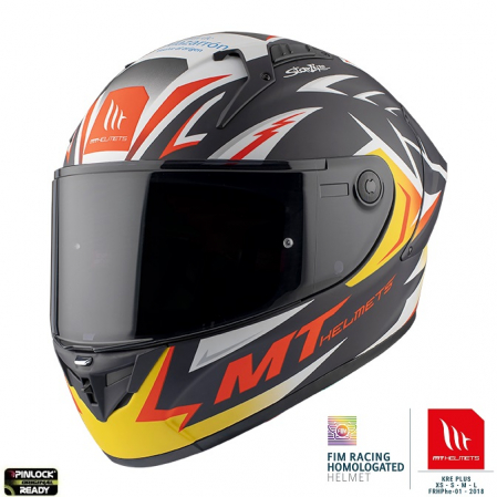 Casti Integrale Mt Helmets- fibra sticla/carbon - Casca integrala MT KRE+ Carbon Acosta albastru mat – 100% carbon – FIM approved