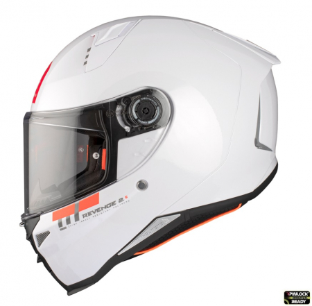 Casti Integrale Mt Helmets - Casca integrala MT Revenge 2 alb lucios – omologare noua ECE 22.06