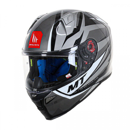 Casti Integrale Mt Helmets - Casca integrala MT Revenge 2 Kley alb/gri lucios