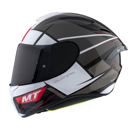 Casti Integrale Mt Helmets - Casca integrala MT Targo Pro Podium alb-negru lucios