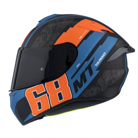 Casti Integrale Mt Helmets - Casca integrala MT Targo Pro Welcome portocaliu fluor mat