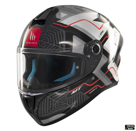 Casca integrala MT Targo S Brik C0 gri lucios – omologare noua ECE 22.06 – tip viziera: MT-V-14B [1]