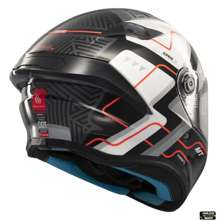 Casca integrala MT Targo S Brik C0 gri lucios – omologare noua ECE 22.06 – tip viziera: MT-V-14B [3]