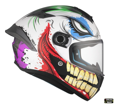 Casca integrala MT Targo S Joke A5 alb lucios – omologare noua ECE 22.06 – tip viziera: MT-V-14B [3]