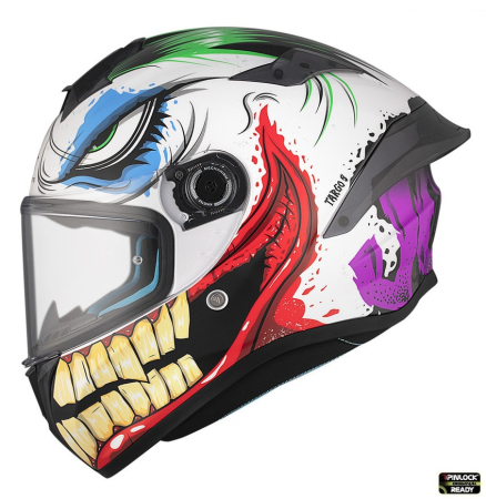 Casti Integrale Mt Helmets - Casca integrala MT Targo S Joke A5 alb lucios – omologare noua ECE 22.06 – tip viziera: MT-V-14B