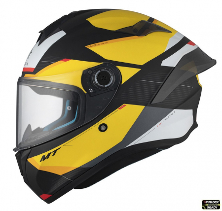 Casti Integrale Mt Helmets - Casca integrala MT Targo S Kay B3 galben mat  – omologare noua ECE 22.06