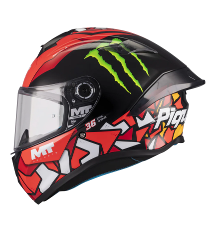 Casti Integrale - Casca integrala MT Targo S Piqueras B5 rosu lucios – omologare noua ECE 22.06 – tip viziera: MT-V-14