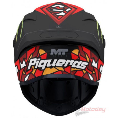Casca integrala MT Targo S Piqueras B5 rosu lucios – omologare noua ECE 22.06 – tip viziera: MT-V-14 [2]