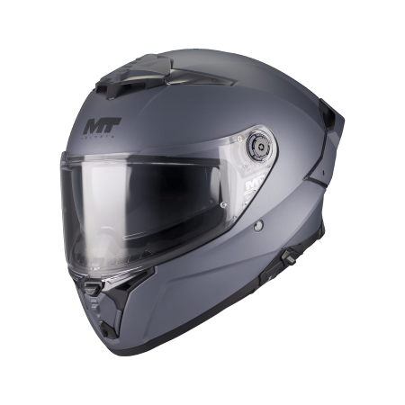 Casti Integrale - Casca integrala MT Thunder 4 R SV Pure A2 gri mat (ochelari soare integrati) + lentila antiaburire Pinlock 70 cadou – tip viziera: MT-V-28C – DKS 435