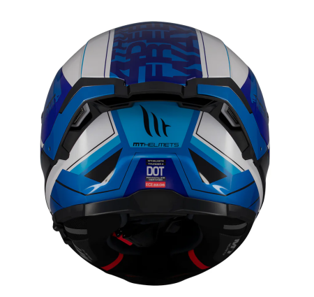 Casca integrala MT Thunder 4 SV Freeway A17 albastru lucios (ochelari soare integrati) – tip viziera: MT-V-28B [4]