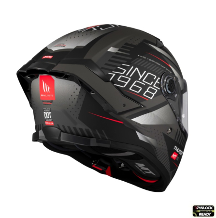 Casca integrala MT Thunder 4 SV Luminence D1 negru/gri mat (ochelari soare integrati) – tip viziera: MT-V-28B [3]